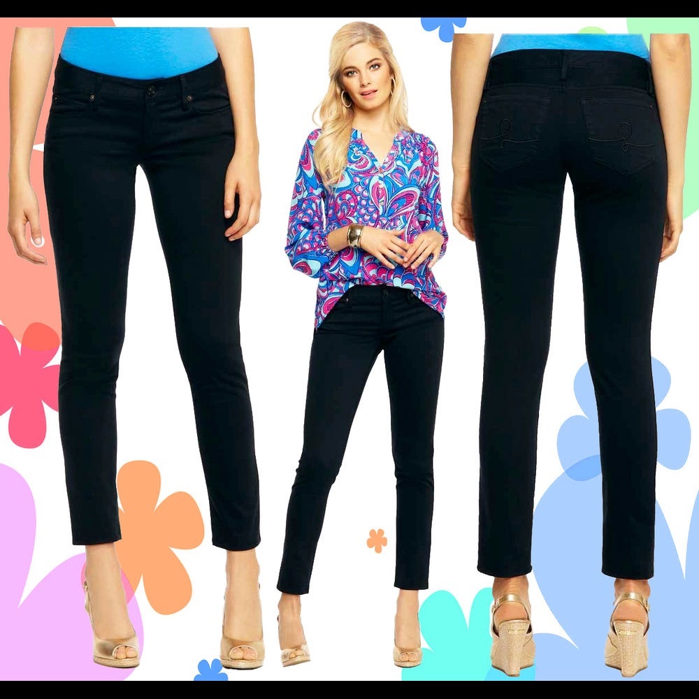 Lilly Pulitzer Black Worth Skinny Jeans